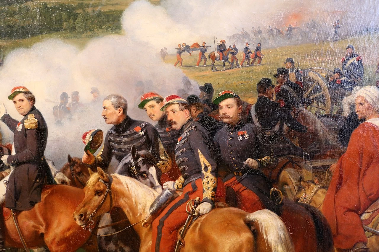  Émile Jean Horace Vernet-213-La battaglia dell'Alma - Musée Fesch, Ajaccio - dettaglio 